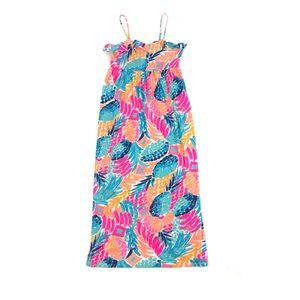 Lilly Pulitzer Girls Chasteen Pineapple Multicolor Dress size XL(12-14)